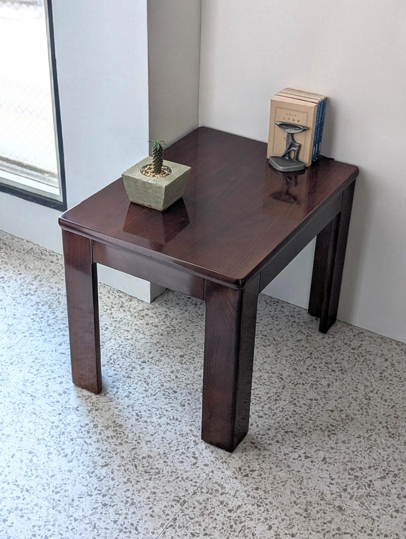 80s ビンテージ ウッド リビングテーブル ミッドセンチュリー 北欧 ブラウン