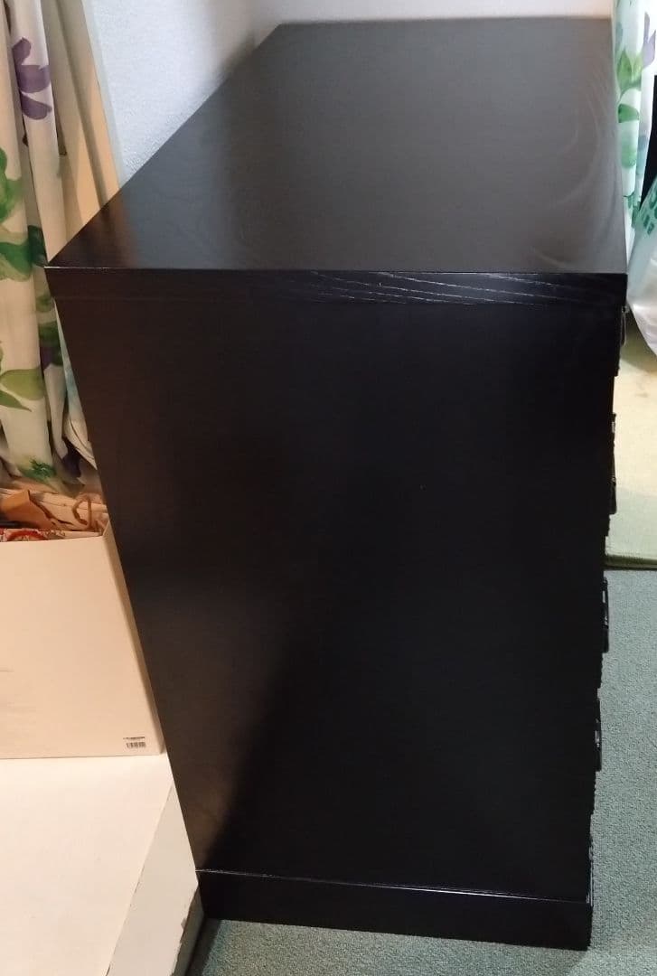 岩谷堂箪笥 赤黒呂塗 4段 美品