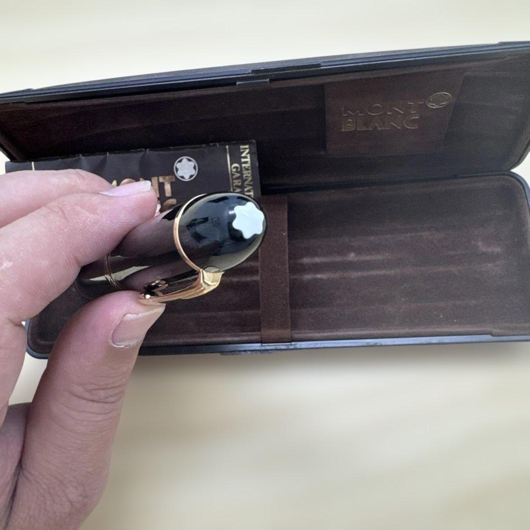 Montblanc 万年筆 黒色　モンブラン　14C 585