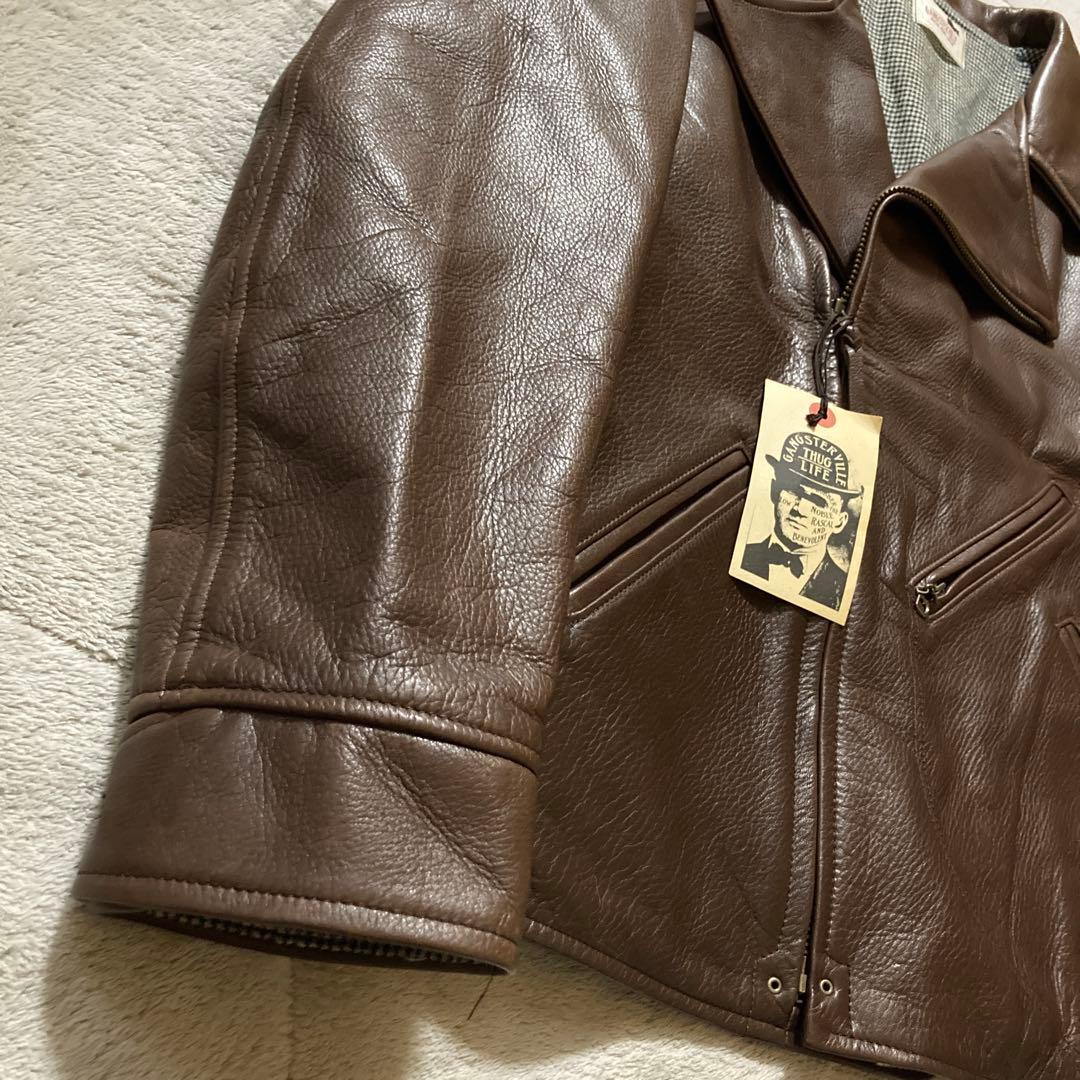 新品未使用　タグ付き　GANGSTERVILLE ダブルライダースジャケット