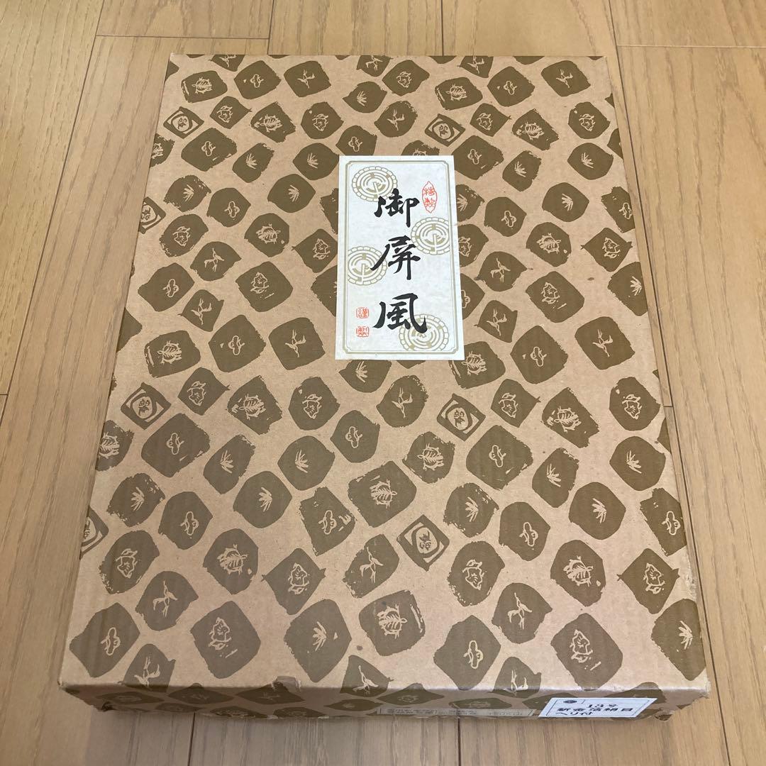 折りたたみ式屏風 金色装飾　2組