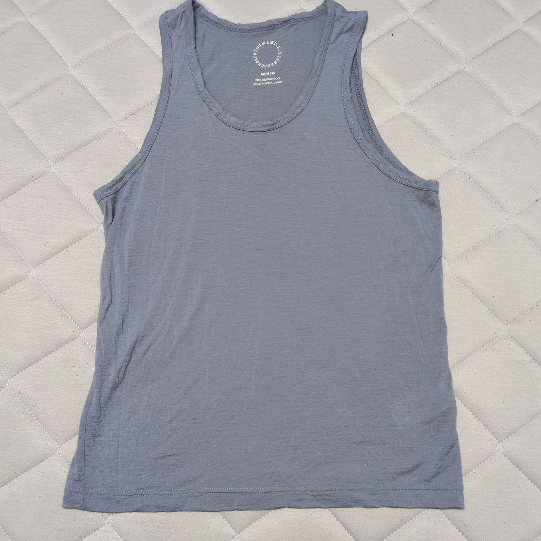 山と道　メリノウールタンクトップ M