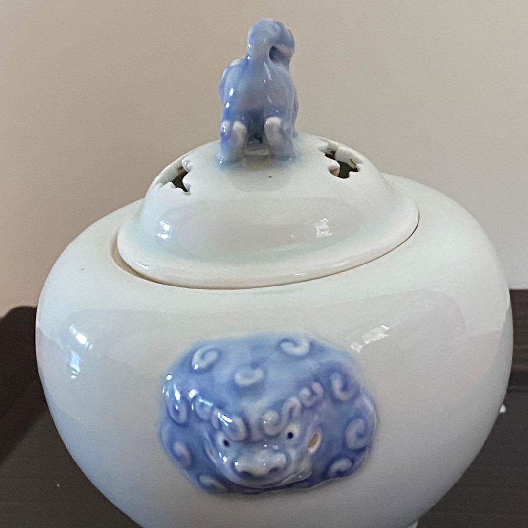 香道具　香炉　肥前　今右門　獅子