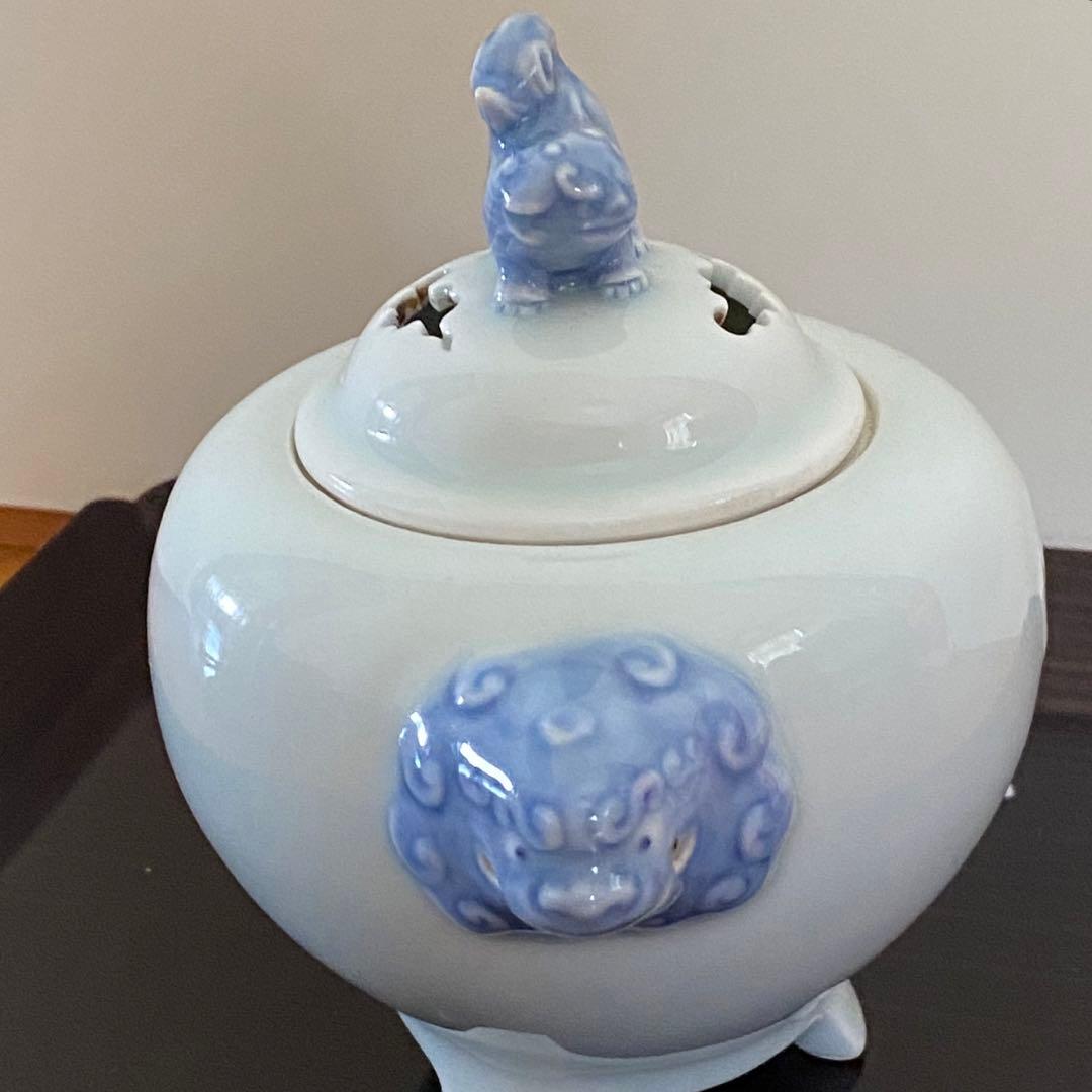 香道具　香炉　肥前　今右門　獅子