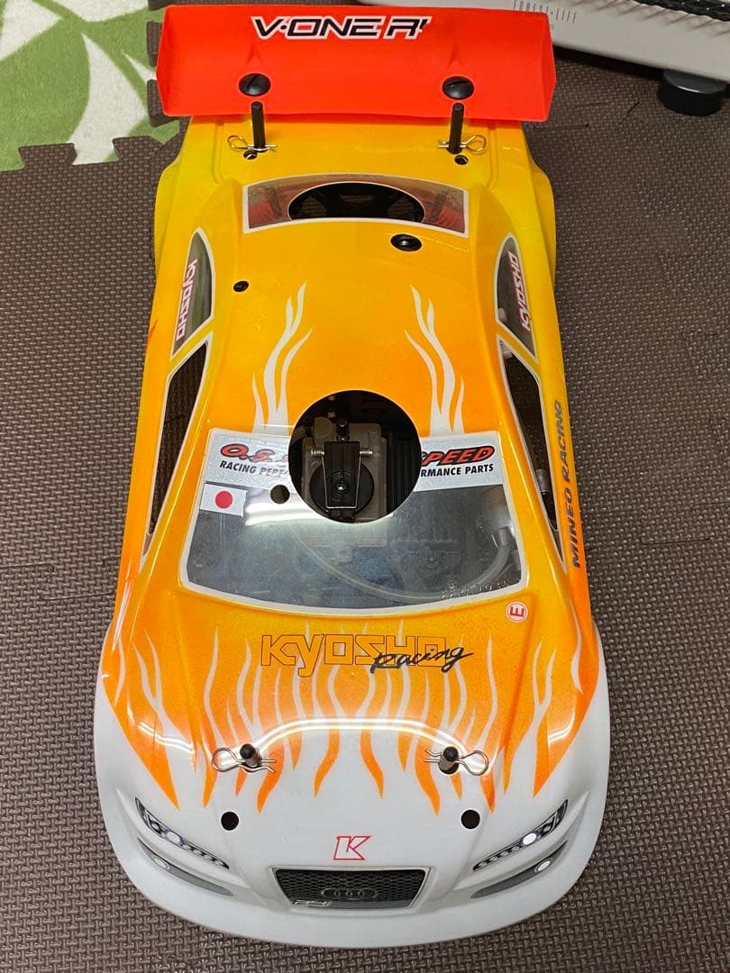 京商GT2ボディ付き カスタムホイール TE37風