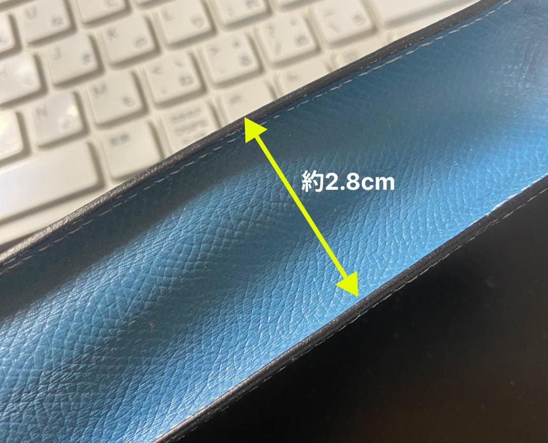 【midoriLOVEさん専用】エルメスペンケース本革ブルーシェーヴル