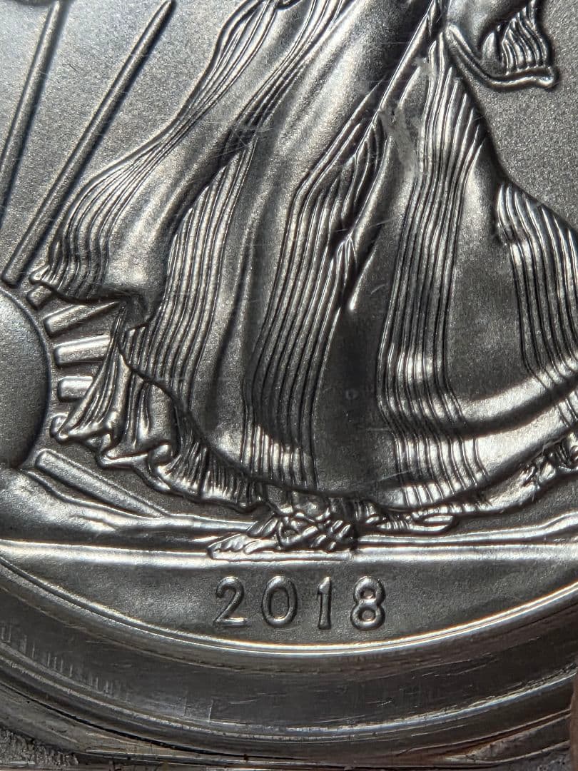 (MS70)アメリカ合衆国　シルバー イーグル銀貨　2018 FS