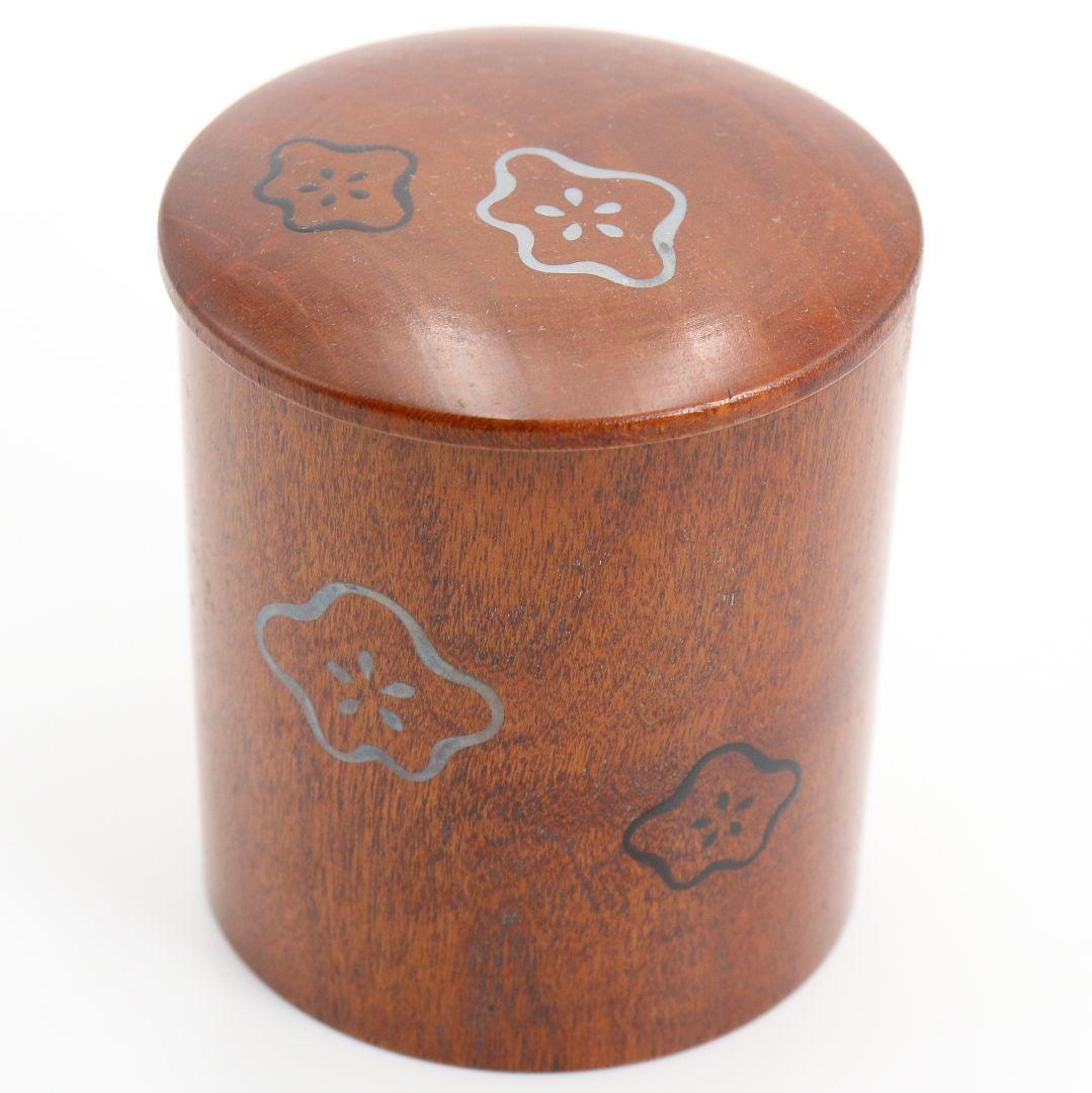 岡本陽斎作 即中斎好 桜蒔絵 金輪寺 薄茶器 茶道具 共箱　V919