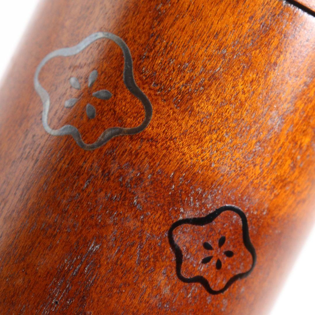 岡本陽斎作 即中斎好 桜蒔絵 金輪寺 薄茶器 茶道具 共箱　V919