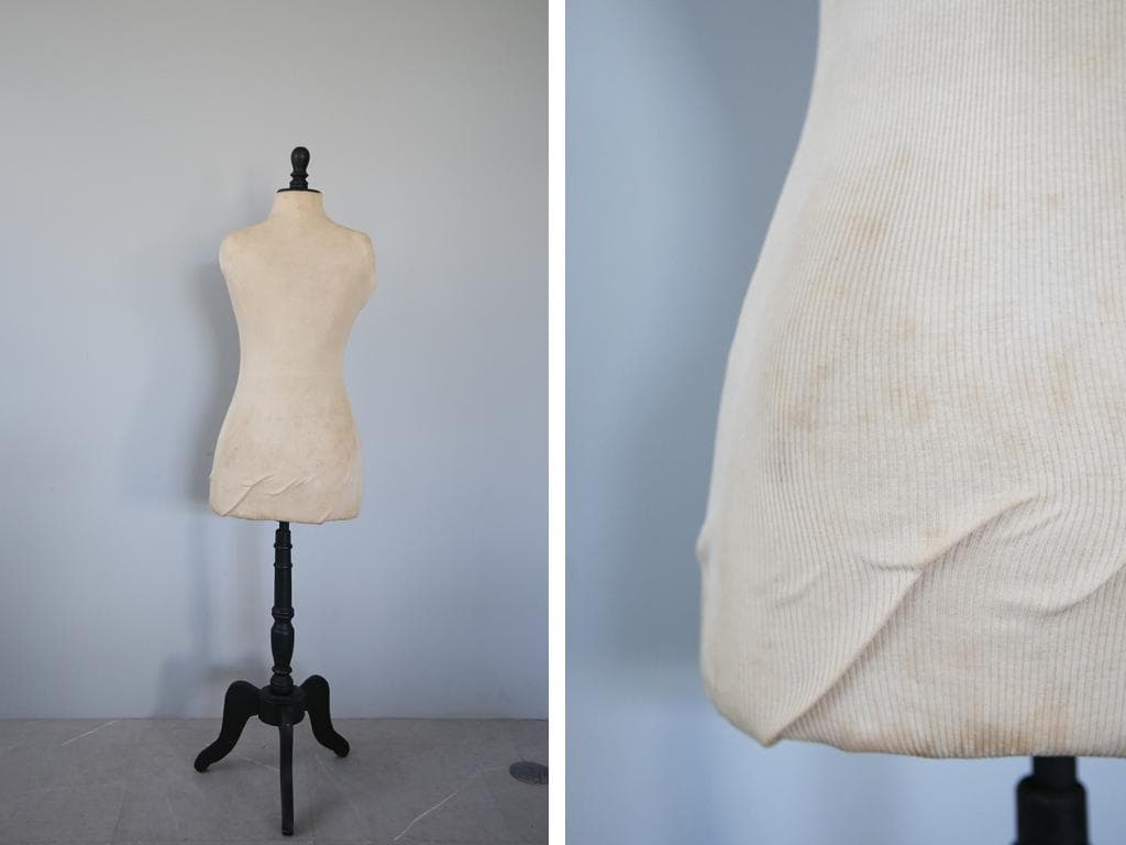 フランスアンティーク木製レディーストルソー/女性ボディ/マネキン(90-124)