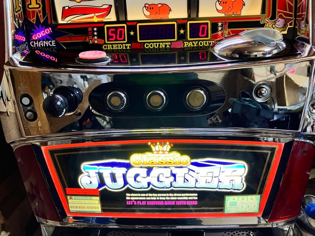 パチスロ実機　クラシックジャグラー　不要機専用機