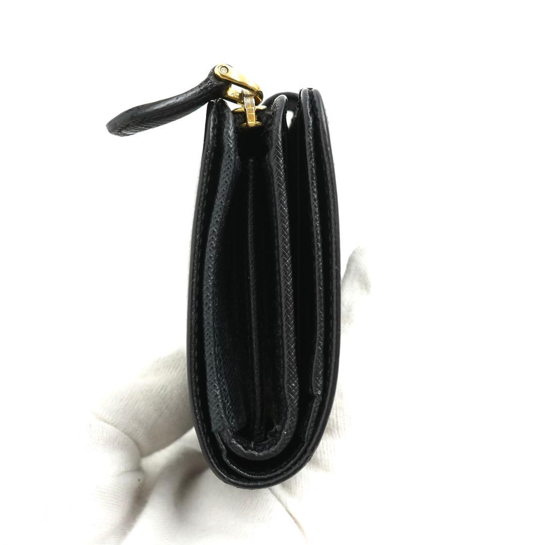 ✨未使用に近い✨　PRADA ミニ財布　サフィアーノ　アイコン　ベルト　L字