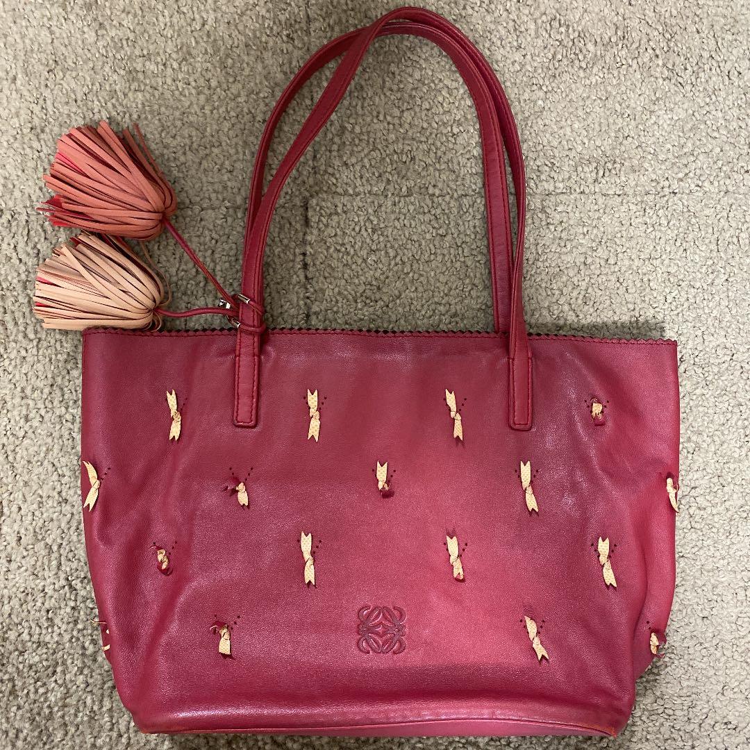 ロエベ　タッセル　リボン　ショルダーバッグ