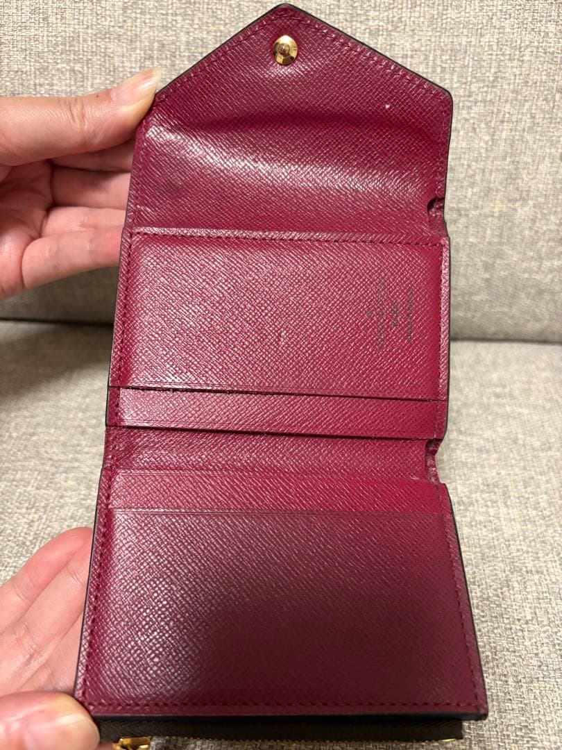 ルイヴィトン ポルトフォイユ・ゾエ 三つ折り ミニ財布