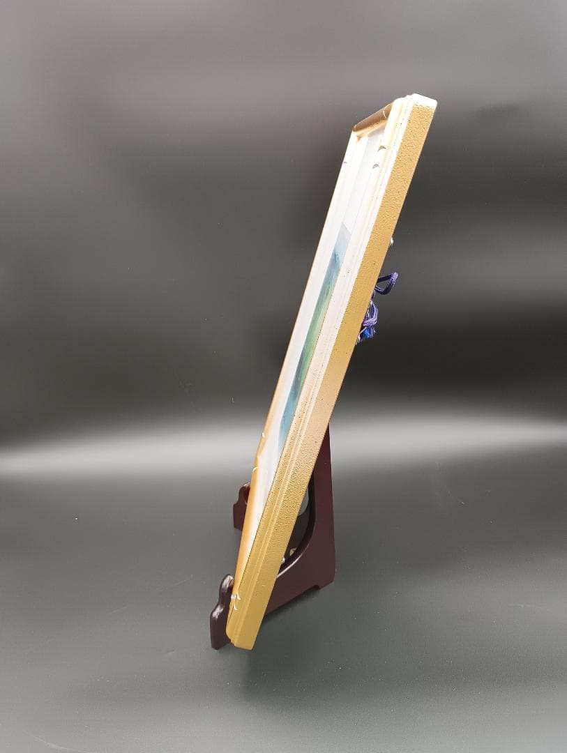 絵画　小野寺良剛　パステル画　青りんご　おのでらよしたけ　武蔵野美術大学　額縁