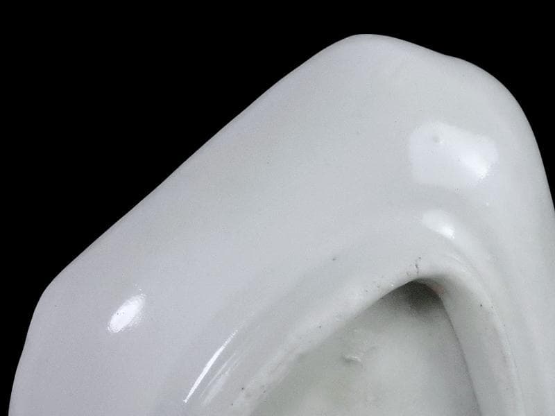 古伊万里　染付　若松に笹の図　菱形変形皿　豆皿　江戸期　E496AS-CUi