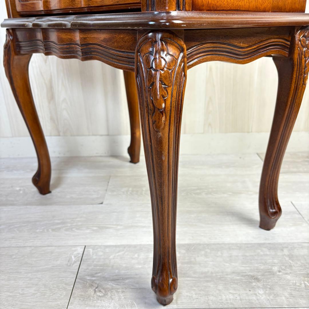 【イタリア製】クラウディオ 猫脚 3段チェスト 大理石 天板 アンティーク