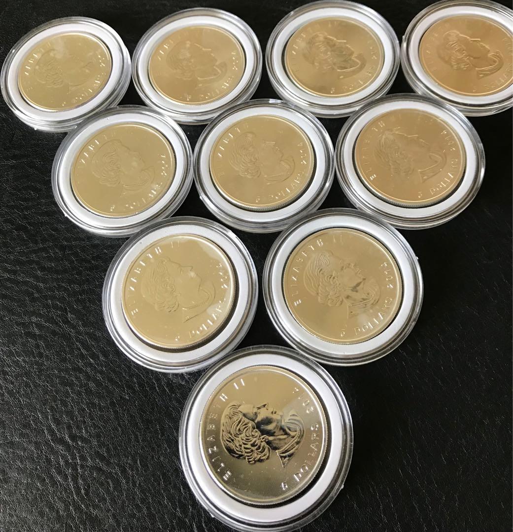 J008 メイプルリーフ銀貨　１０枚