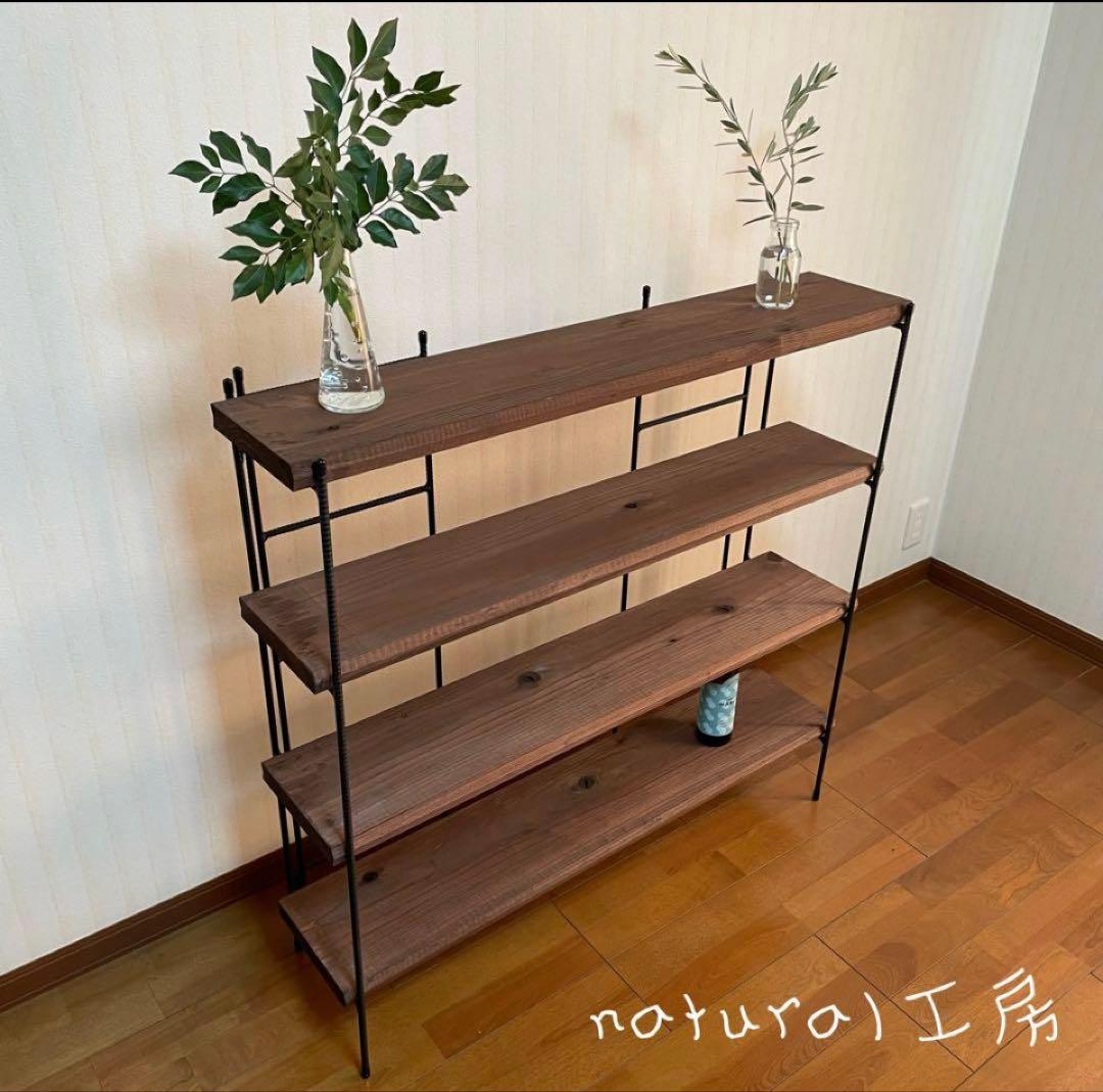 新商品‼️手作りアイアン家具 折り畳みラック西海岸インテリア 鉄脚のみ2点