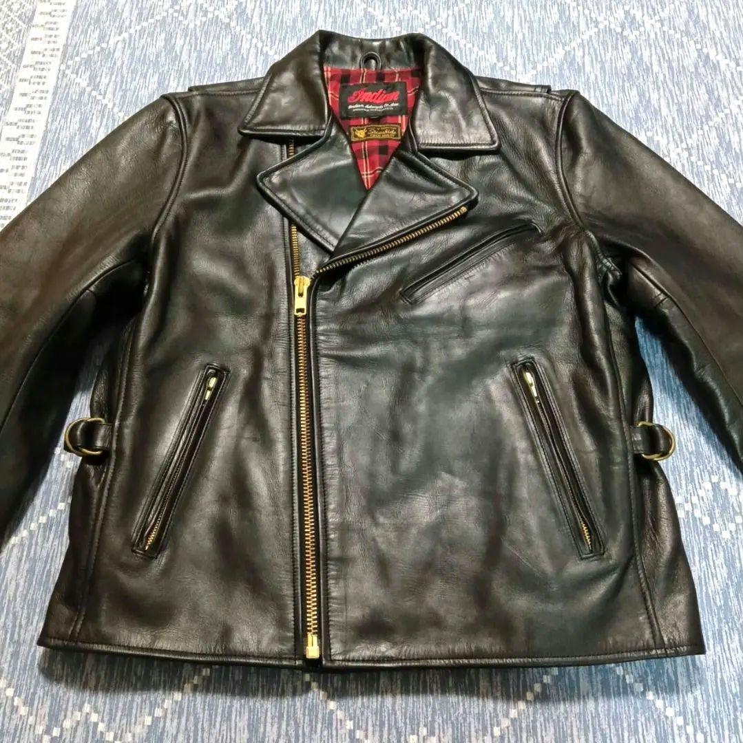 INDIAN ダブルライダース 牛革 ステアハイド レザージャケット 革ジャン
