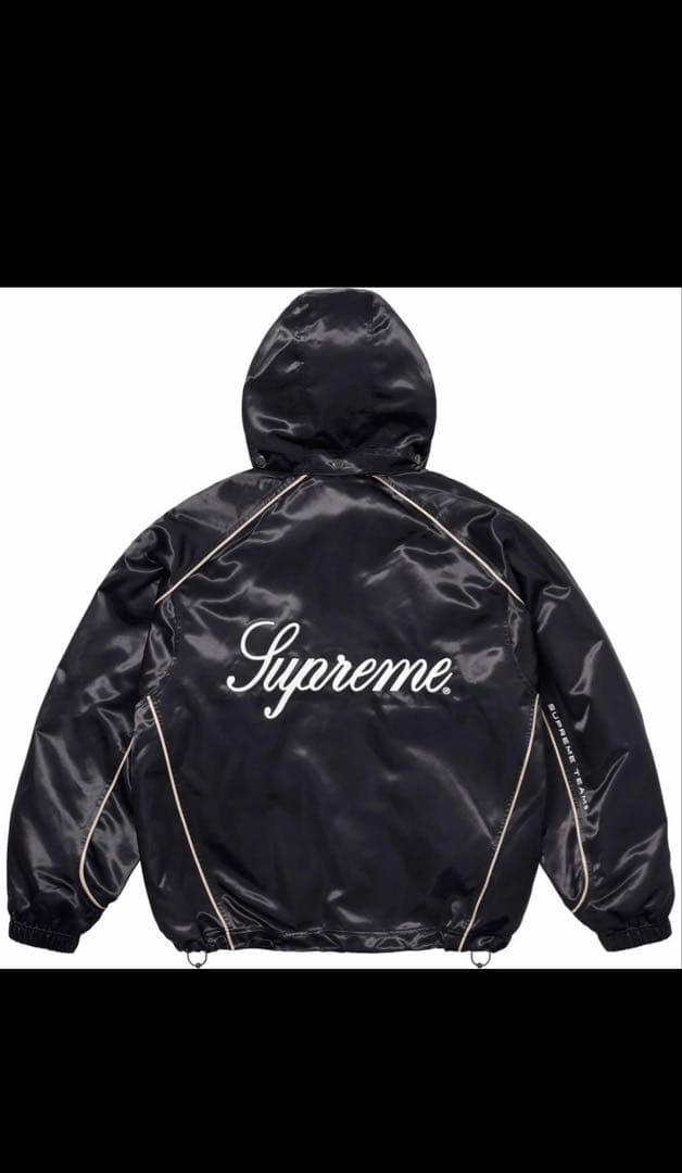 【希少】SupremeSatinHoodedTrackJacket Sサイズ