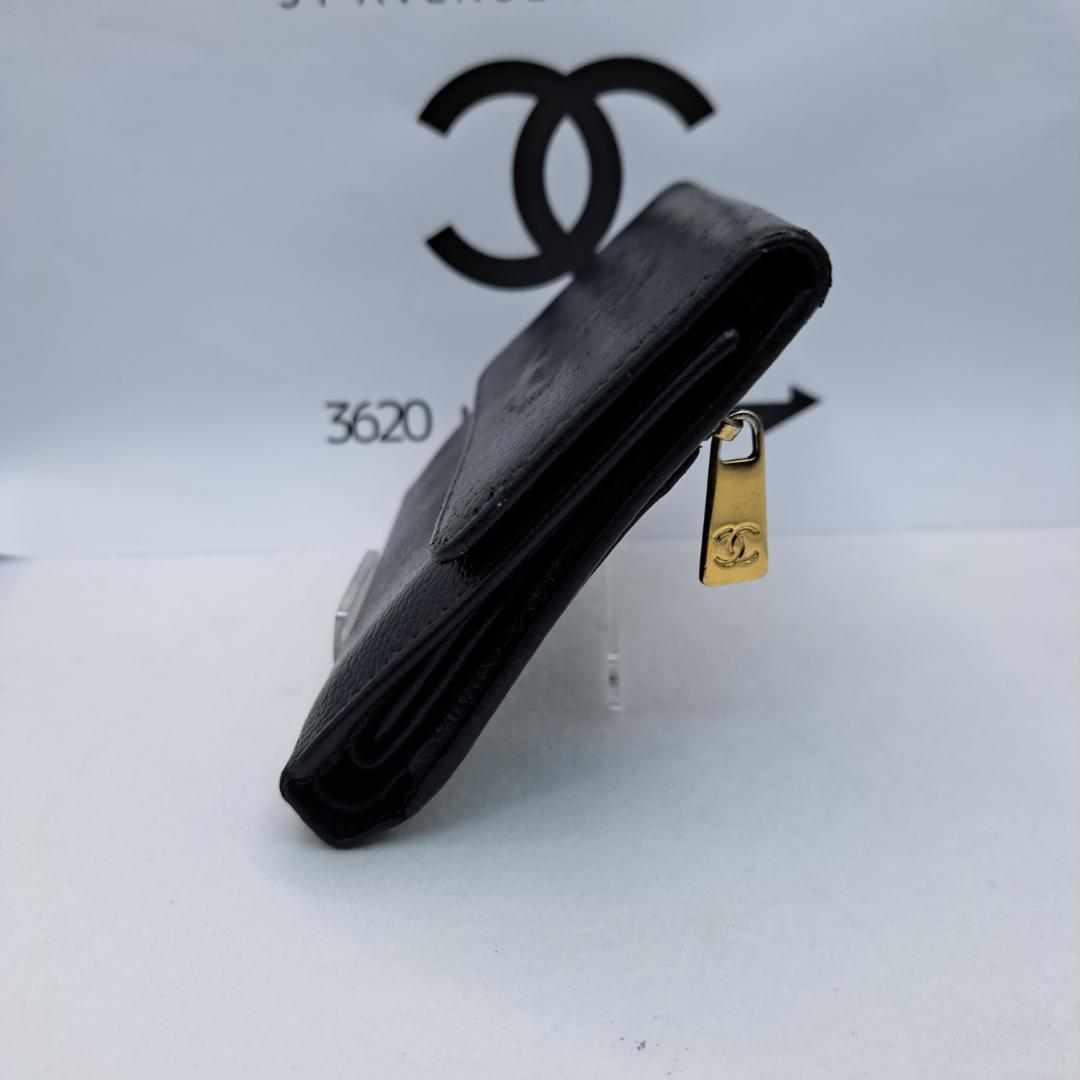 さ*ぼ様 CHANEL　デカココ　ブラック　 三つ折り財布　長財布　財布