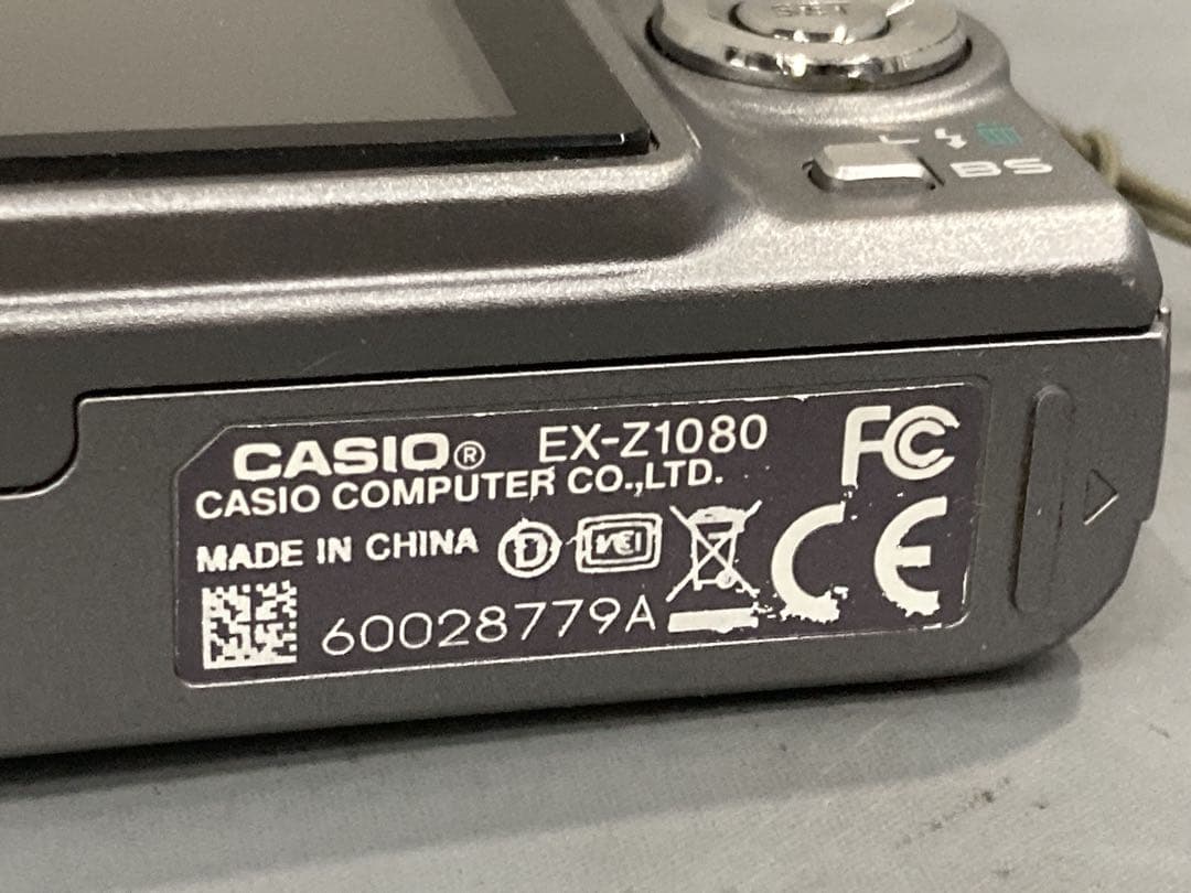 【極美品】カシオ EX-Z1080GY EXILIM ZOOM グレー デジカメ