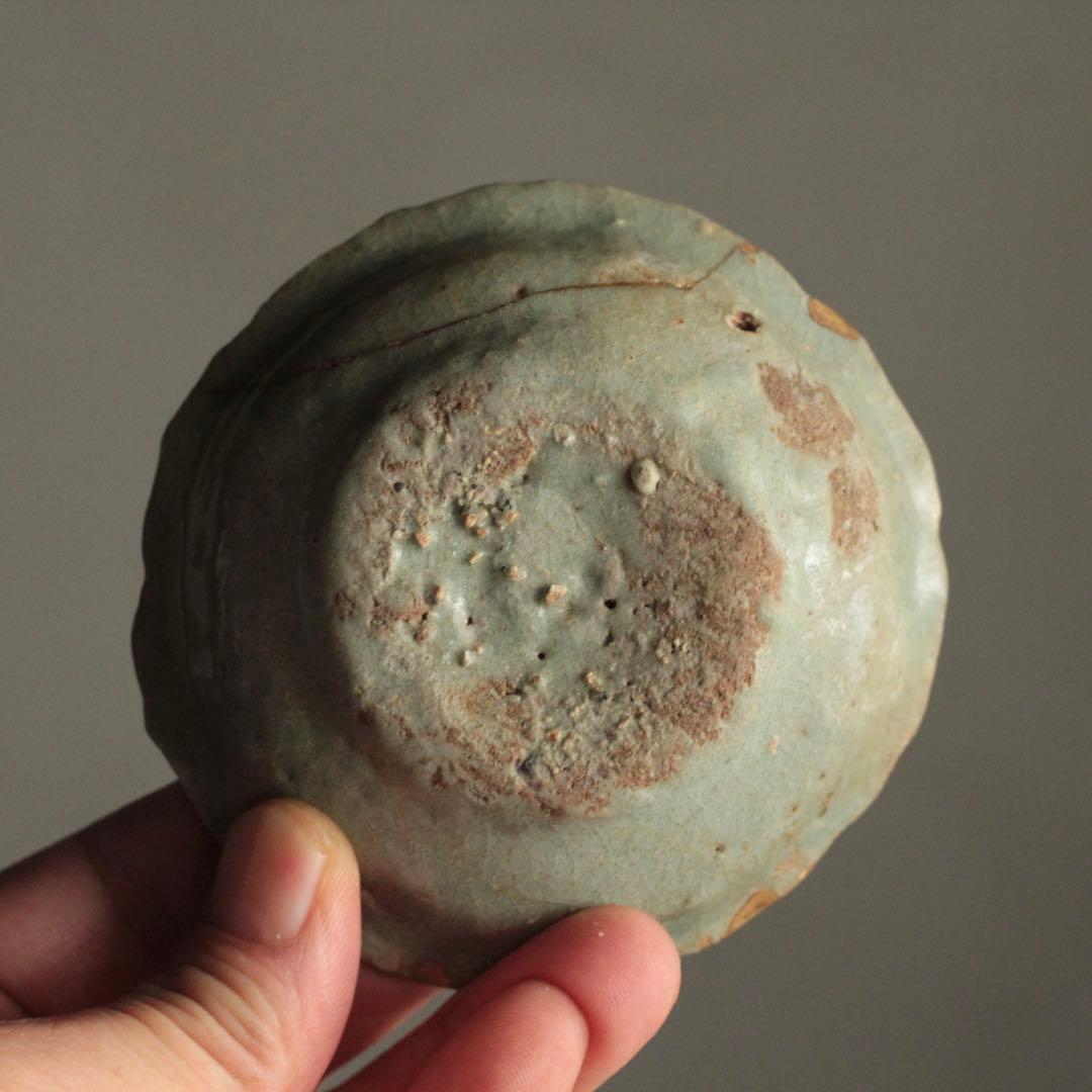 高麗青磁 輪花 平盃 小皿 朝鮮美術 古美術 古道具 アンティーク