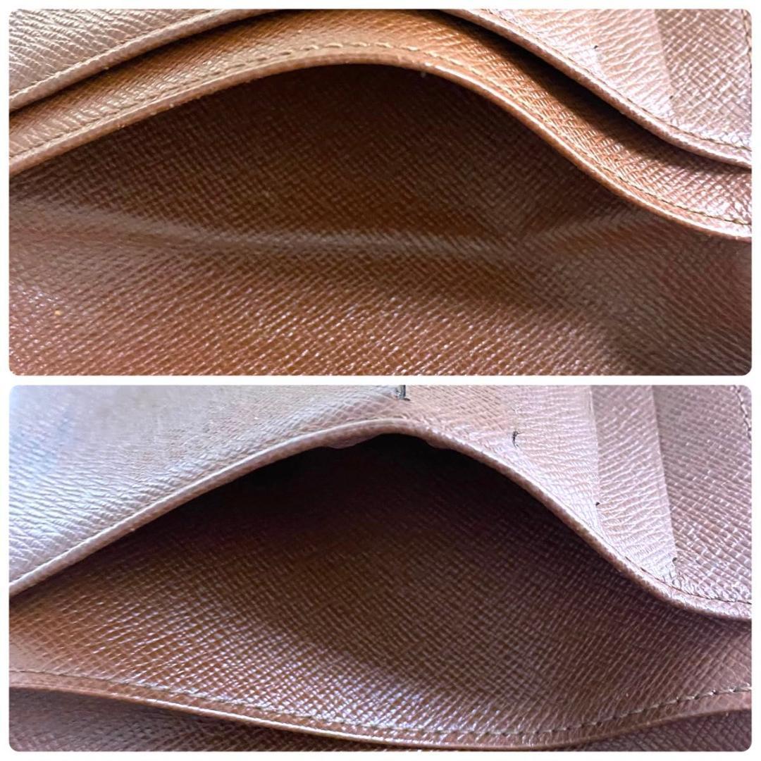 ルイ ヴィトン◎ヴィエノワ モノグラム がま口 二つ折り財布 茶色 ブラウン