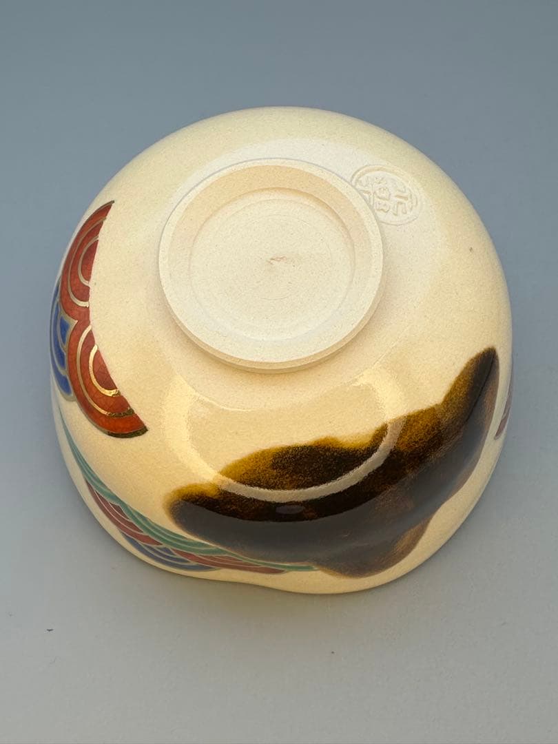 茶道具　茶碗　永楽善五郎　青海波