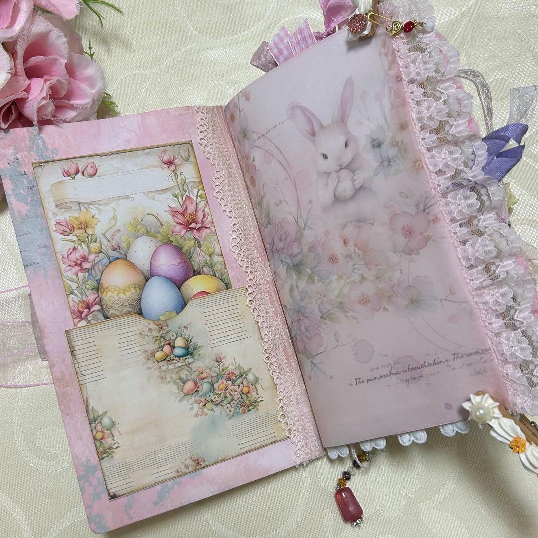 薔薇とレースのジャンクジャーナル・雑記帳　Happy Easter