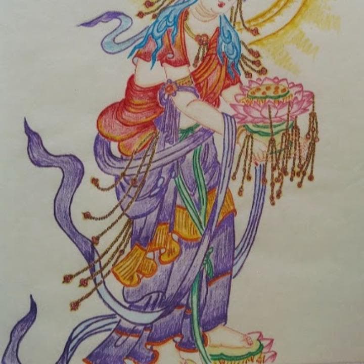 五十嵐由家　仏画　409「観世音菩薩」