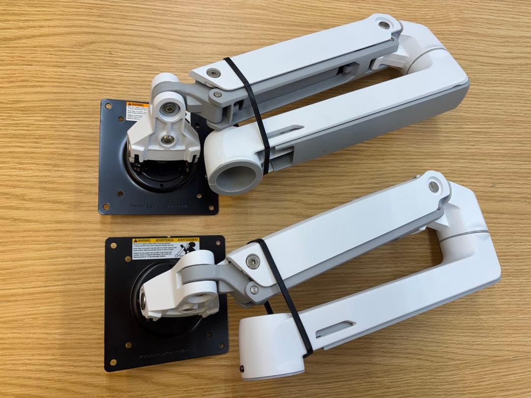 ま*る様 エルゴトロンLX　デスクマウントアーム　（ホワイト）2台セット