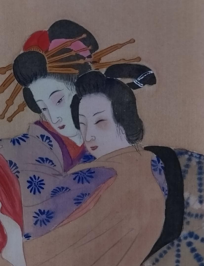 春画　十二画の巻物