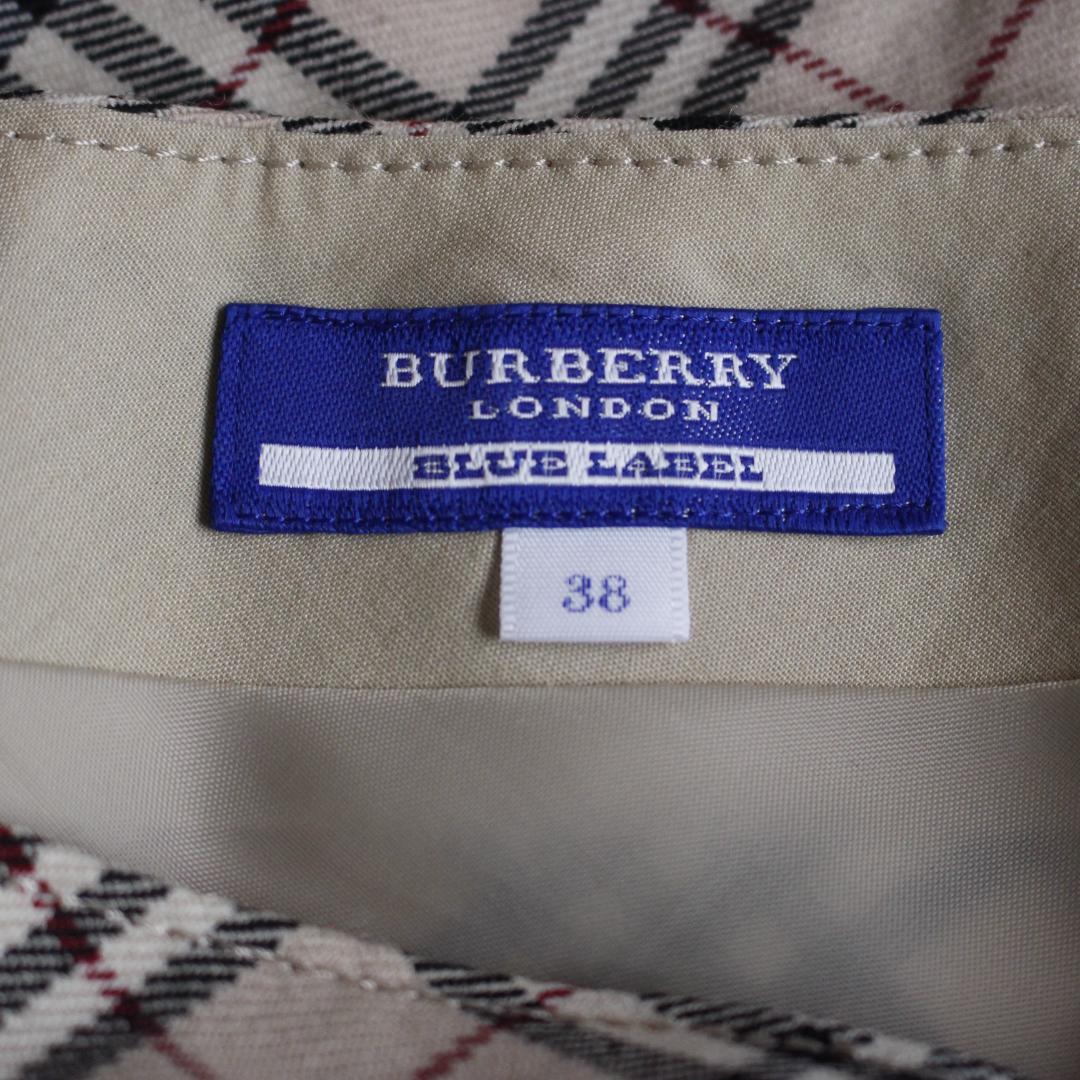 BURBERRY BLUE LABEL ノバチェックスカート Mサイズ ベージュ