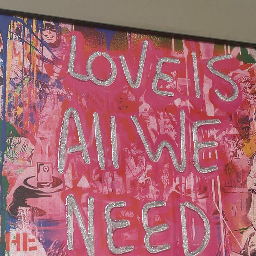 POP アメコミ 現代 アート スプレー バンクシー LOVE カラフル 転写