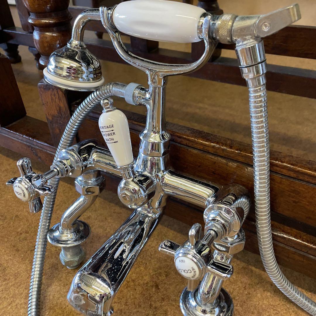 クラシックテレフォンシャワー　アンティークシャワー混合水栓