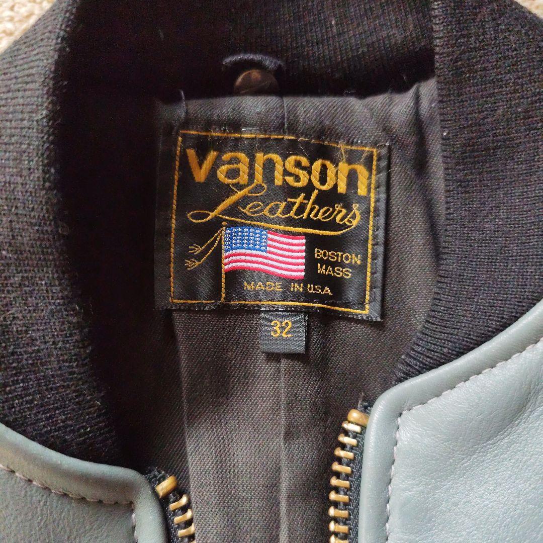 Vanson Leathers シングルライダースジャケット 32