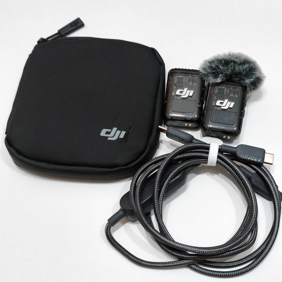実用セット DJI Mic 2 送信機2個＋Anker 2台同時充電ケーブル