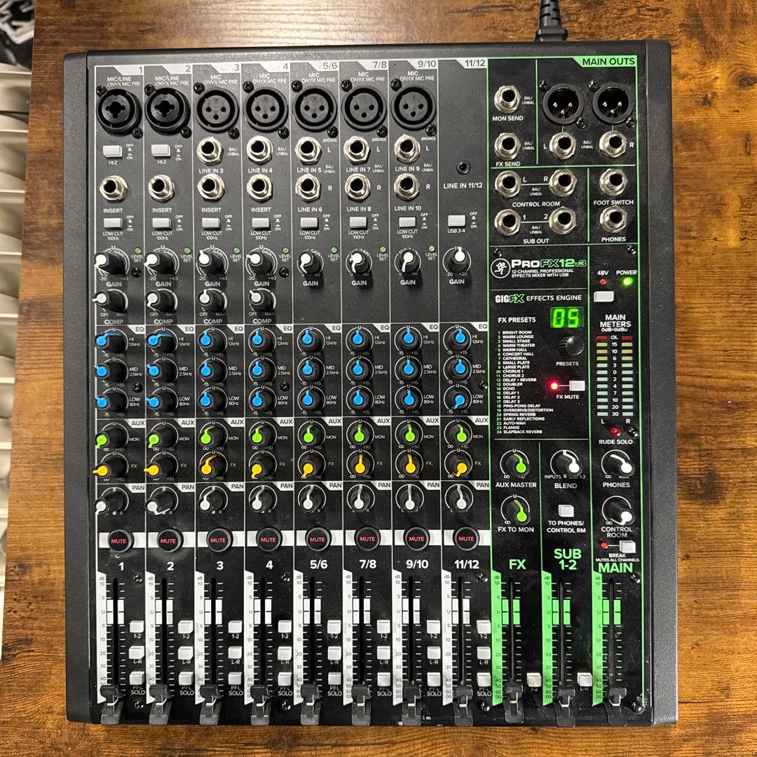 ③PRO FX12 v3 12チャンネルミキサー