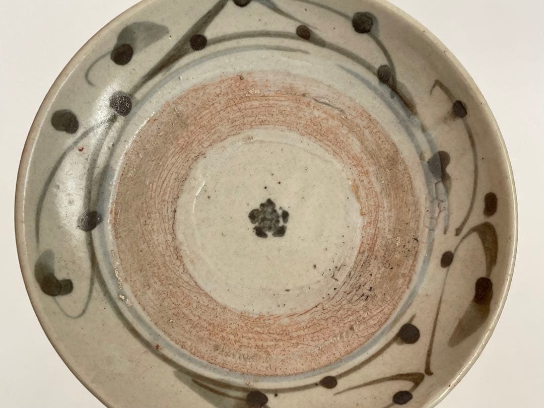 骨董　アンティーク　くらわんか　波佐見　染付　唐草文様　小皿　初期伊万里　民芸