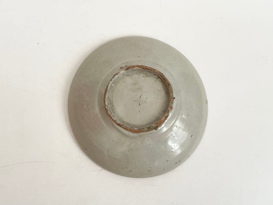 骨董　アンティーク　くらわんか　波佐見　染付　唐草文様　小皿　初期伊万里　民芸