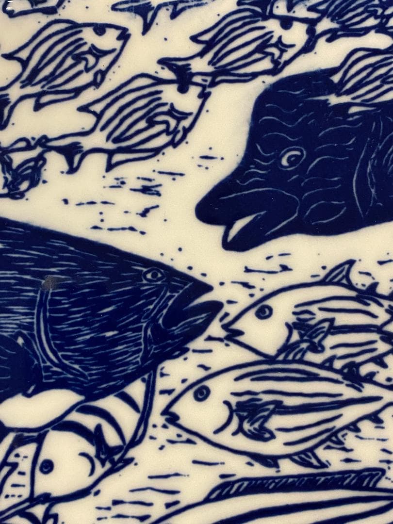 y*a様 平田亘 海の世界 陶板 額装