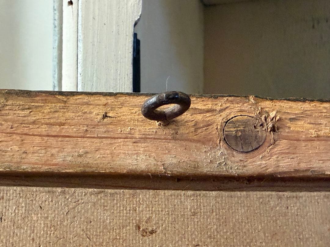 フランスアンティーク ファッションプレート 額 ガラス付き フレーム イラスト