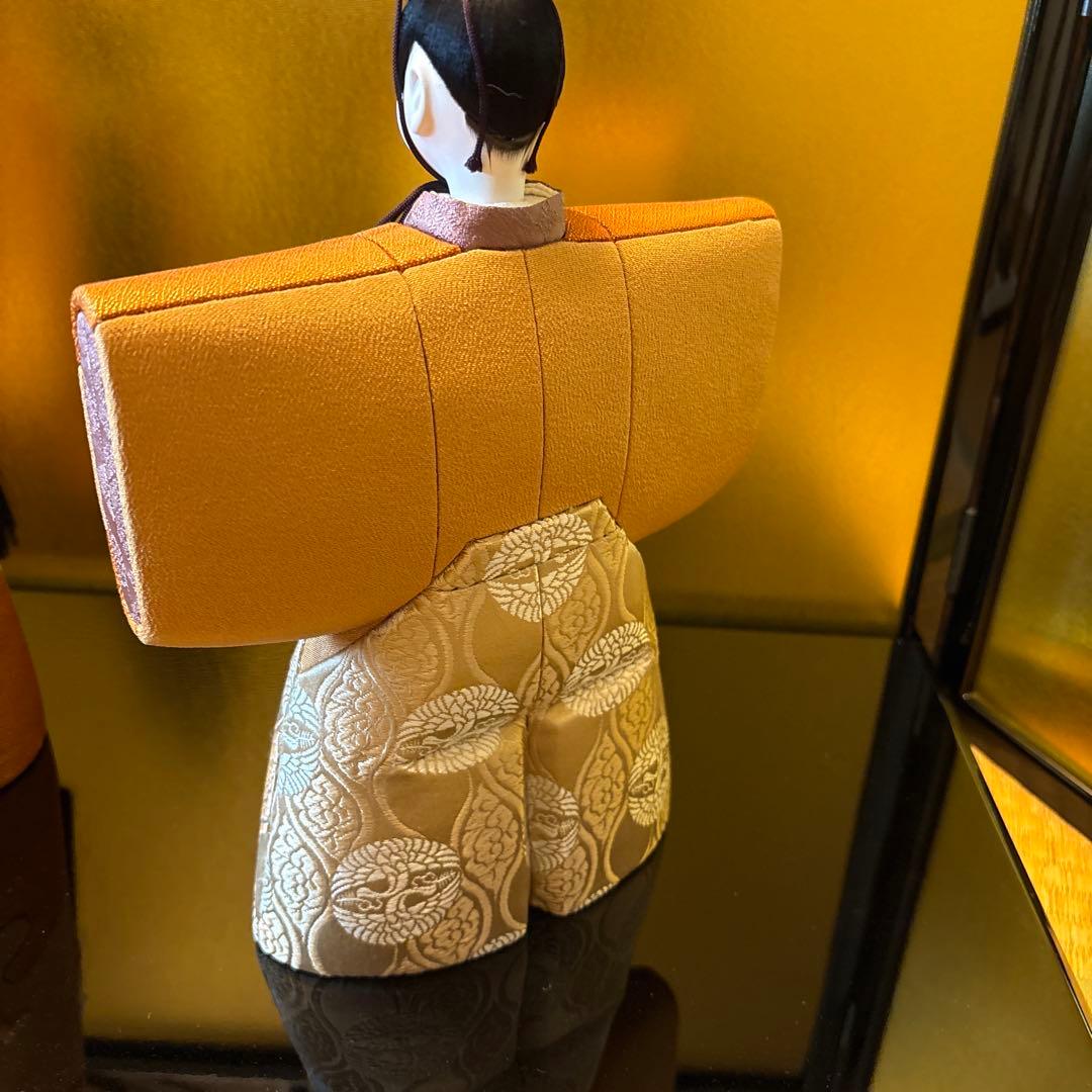 最終値下げ！真多呂人形　男雛30㎝女雛25㎝　雛人形　木目込人形　金屏風と飾り台