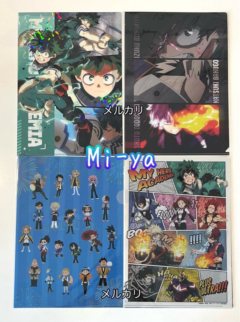 匿名配送【ヒロアカ　キャラファインマット 緑谷出久＆爆豪勝己　クリアファイル等】