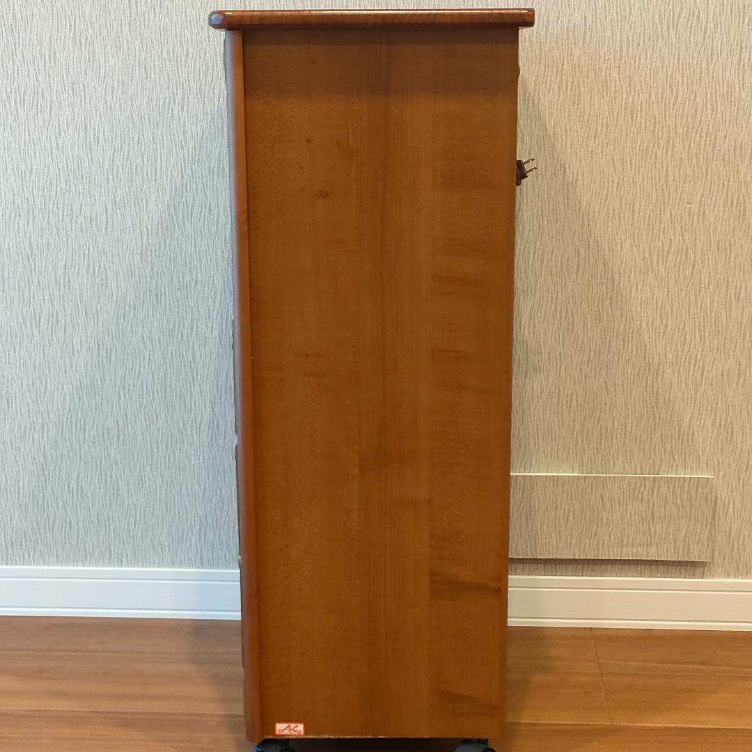 曙工芸　キャビネット　パイン材　キャスター　コンセント付き