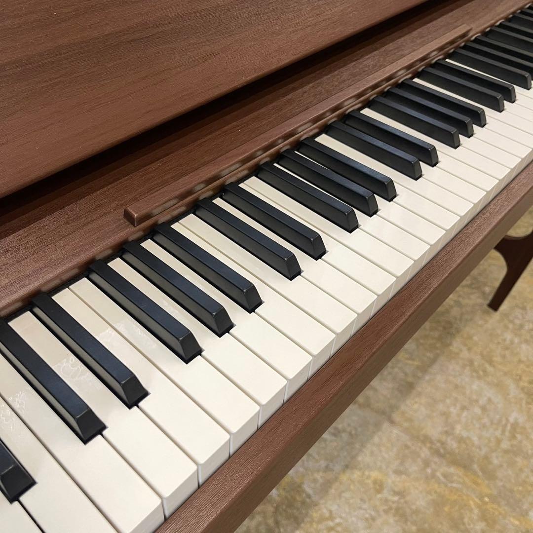 電子ピアノ88鍵盤　給電式　蓋スライド　マホガニー