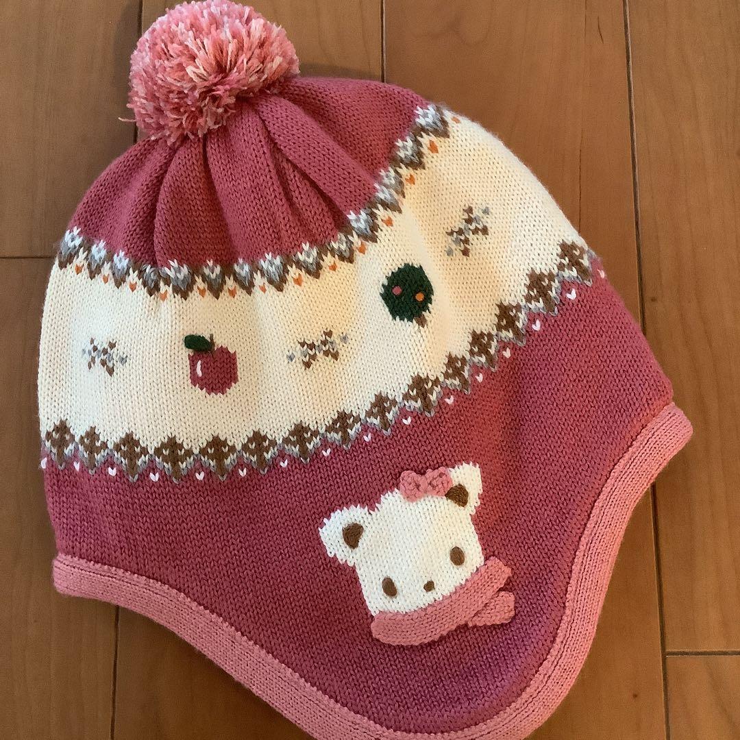 さ*き様 半額　新品同様　ファミリア　ファミちゃん　ニット帽 53-55cm 大