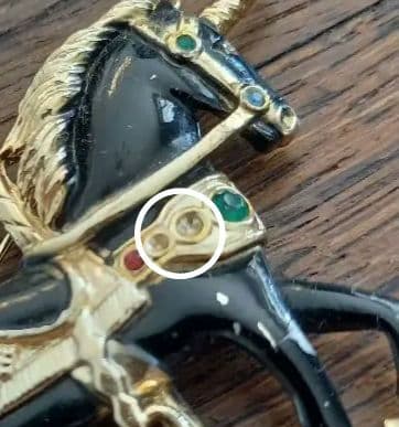 Paris♡フランス蚤の市メリーゴーランド木馬♡horseヴィンテージブローチ